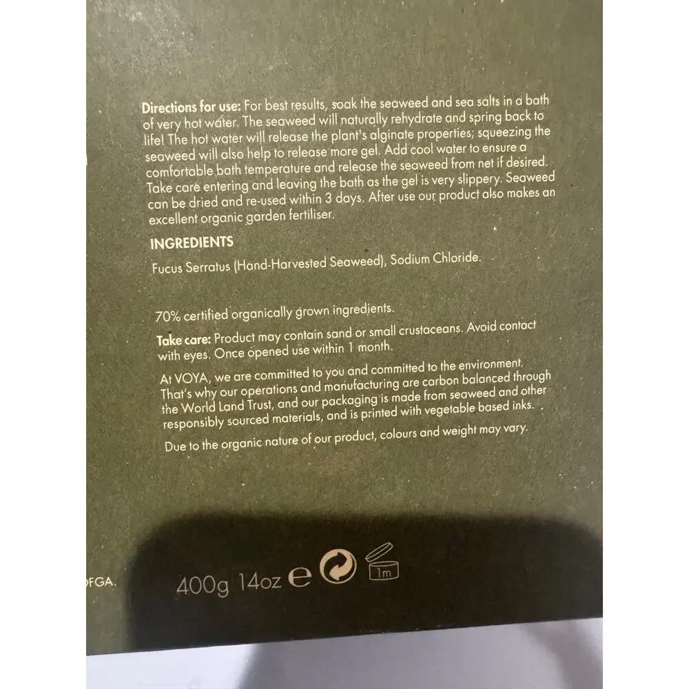 VOYA Lazy Days Organic Detox Seaweed Bath Ireland - Picture 7 of 8
